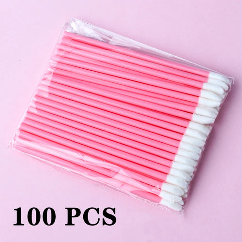 5/100 Pcs Lip Brush Eyelash Makeups Lip Glossy Microbrush Lash Extension Lipstick Set Cosmetic beauty Tools