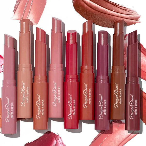 NEW Nude Matte Lipstick Waterproof Lip Sticks Not Fading Sexy Red Velvet Lipsticks for Women Make Up Long Lasting Lip Cosmetics