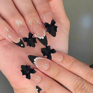 24pcs Coffin Shaped Fake Nails +1 Nail File +1 Jelly 24pcs Coffin Shaped Fake Nails +1 Nail File +1 Jelly