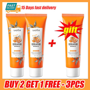 Orange Exfoliating Peeling Gel Facial Scrub Moisturizing Nourish Repair Scrubs Blackhead Removal Face Cleanser Korean Cosmetics
