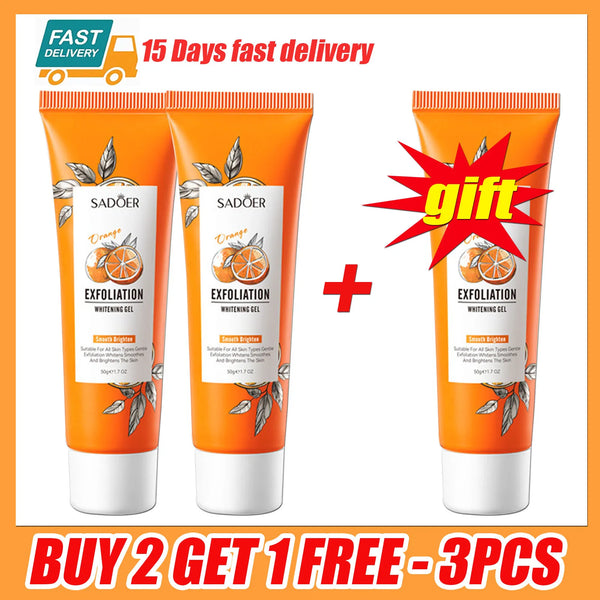 Orange Exfoliating Peeling Gel Facial Scrub Moisturizing Nourish Repair Scrubs Blackhead Removal Face Cleanser Korean Cosmetics