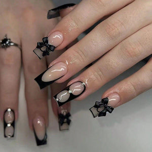 24PCS Halloween Mummy Design Fake Nails Short Square Fake Nails Cute Pressing Nails Full Coverage Halloween Nails