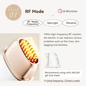ANLAN 24K Gold Multi-Polar RF & EMS Facial Lifting Device