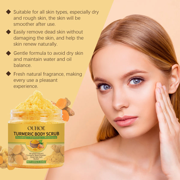 Turmeric Body Scrub – Gentle Exfoliating & Brightening