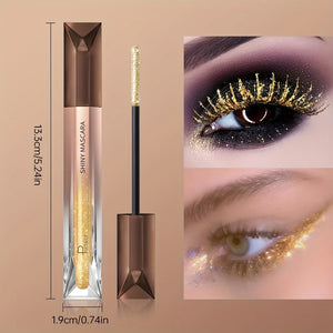 Glitter Sparkling Mascara – Long-Lasting, Waterproof, Smudge-Proof, Pearlescent Flash