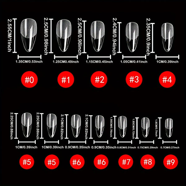 120PCS- Semi-frosted short almond clear fake nails, whitening nail art set with removable fake nails for festivals, parties, dat
