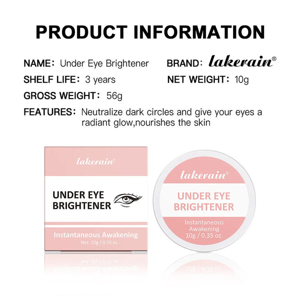 Hydrating Brightening Eye Concealer and Contour Cream, Full Coverage, Long-lasting Eye Concealer for Perfect Makeup Look