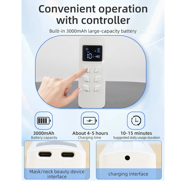 LED 8-Color Face & Neck Mask – Anti-Aging & Skin Tightening