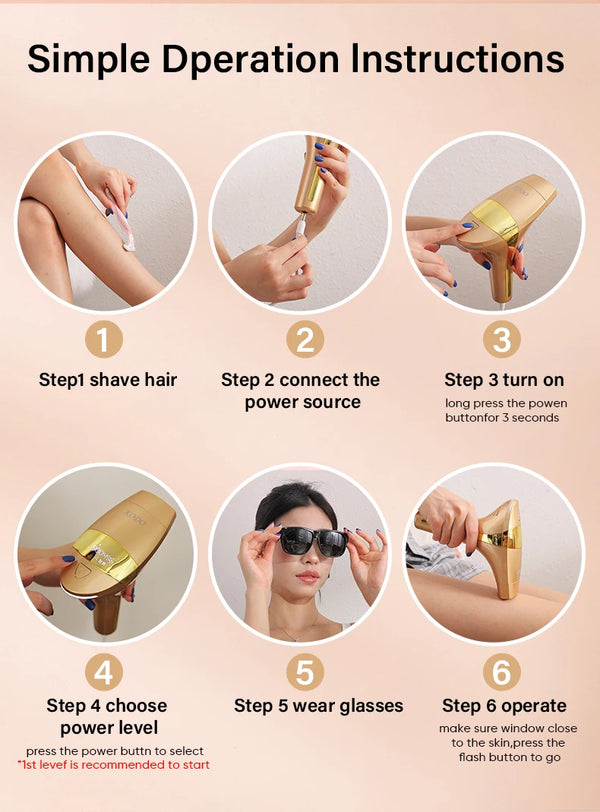 KODO 2026 High-end customization ice Laser Hair removal Laser Epilator Permanent IPL Painless Photoepilator 4 in 1 face and body