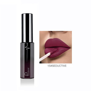 Pudaier Semi Matte Liquid Lipstick Lips Makeup Half Moisturizing Lip Gloss Makeup Cosmetics Moisturizer Lipgloss Make up Batom