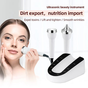 Professional Ultrasound Facial & Eye Beauty Machine: High-Frequency Anti-Aging SPA Device