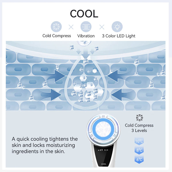 ANLAN EMS Facial Massager Pro: Cold Compress & Deep Cleaning Device