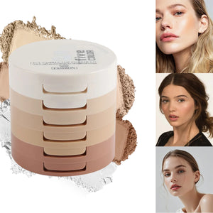 5-Tone Correction Compact Powder – Long-Lasting & Brightening