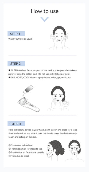 ANLAN EMS Facial Massager Pro: Cold Compress & Deep Cleaning Device