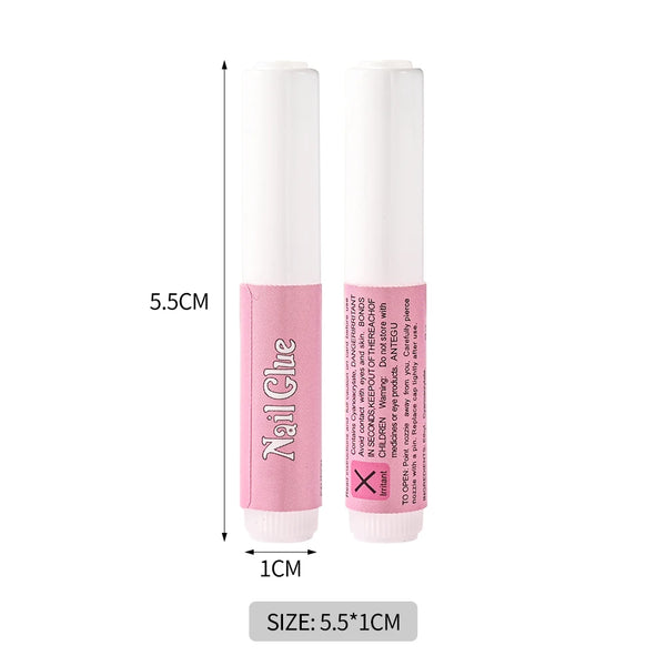 10/100Pcs Super Strong Nail Glue for Acrylic Nails Press On Nails Profession Nail Adhesive Bond Nail Tips Glue Long Lasting Glue