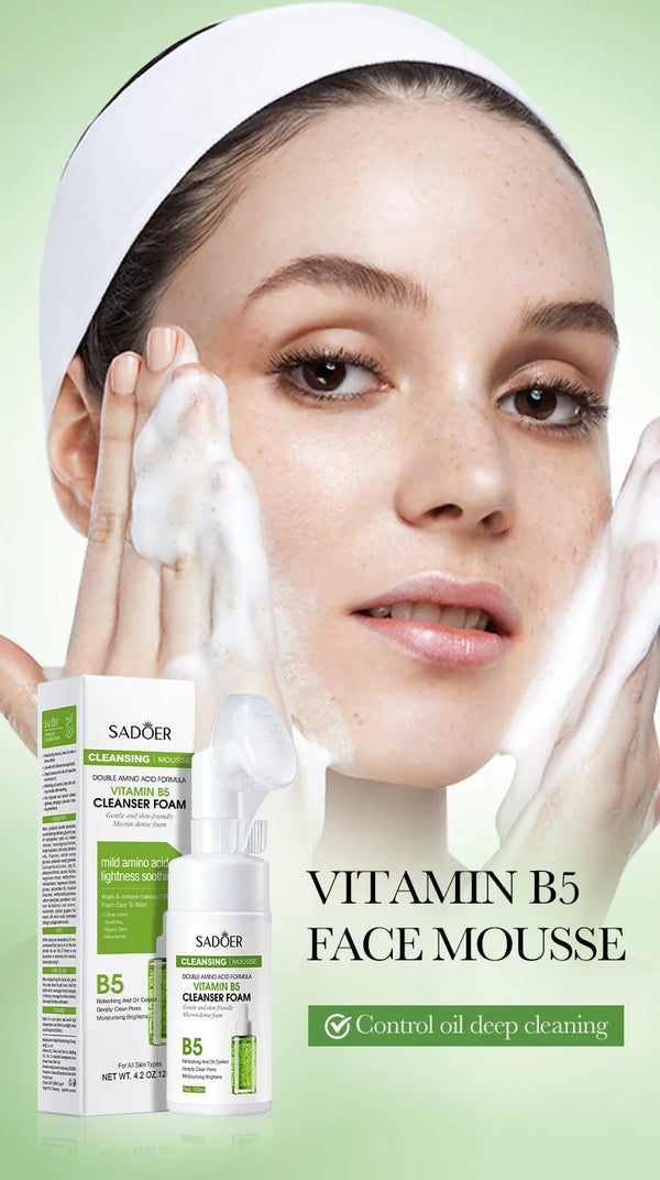 SAODER Q10 Vitamin C Facial Cleanser – Foaming Face Wash