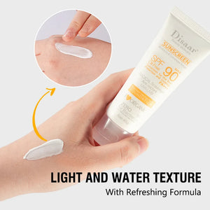 Sunscreen SPF90+ UV Radiation Protection Lsolation Whitening Moisturizing Brightening Face Body Arms Thighs Sunblock Skin Care