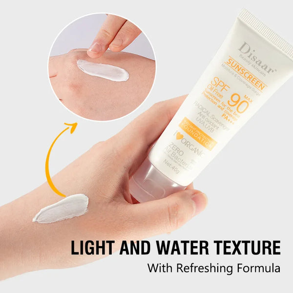 Sunscreen SPF90+ UV Radiation Protection Lsolation Whitening Moisturizing Brightening Face Body Arms Thighs Sunblock Skin Care