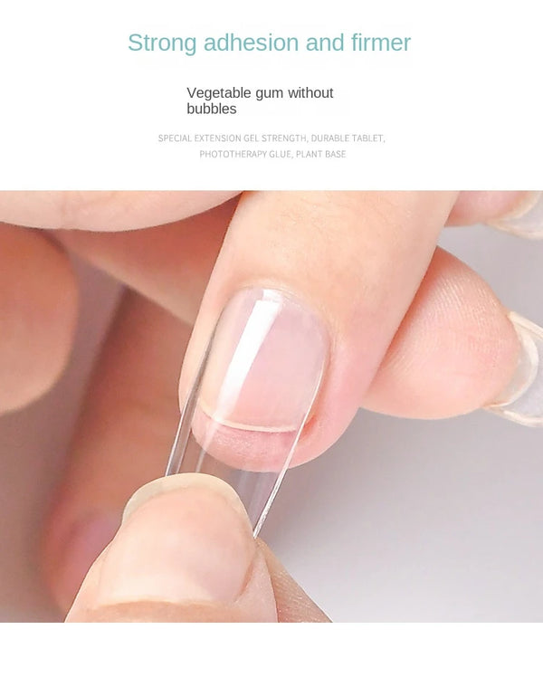 Strong Nail Glue for Acrylic Nail Tips-Fake, Brush On, Quick Dry, Easy Application Durable & Long-Lasting Fast Glue False Nails