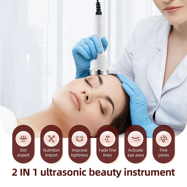 Professional Ultrasound Facial & Eye Beauty Machine: High-Frequency Anti-Aging SPA Device