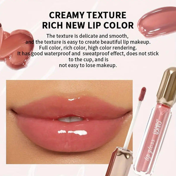Mirror Pearl Waterproof Lip Gloss – Long-Lasting Shine