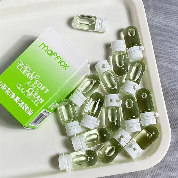 10/30pcs Cleansing Oil Camellia Secondary Facial Cleanser Deep Gentle Cleansing Travel Portable Single Makeup Remover Oil