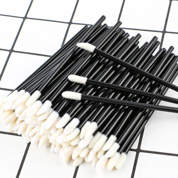 5/100 Pcs Lip Brush Eyelash Makeups Lip Glossy Microbrush Lash Extension Lipstick Set Cosmetic beauty Tools