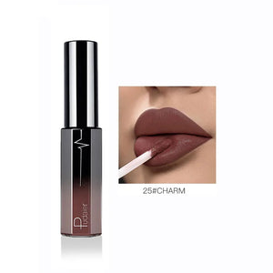 Pudaier Semi Matte Liquid Lipstick Lips Makeup Half Moisturizing Lip Gloss Makeup Cosmetics Moisturizer Lipgloss Make up Batom