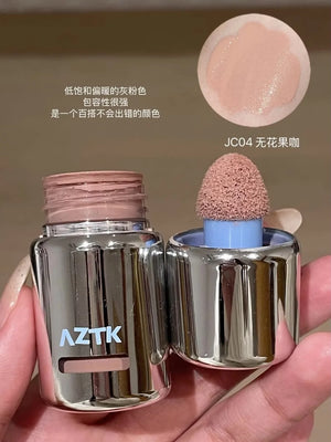 AZTK Liquid Blusher Jello Color Powder JC04  Moisturizing Highlight Beauty Expands Contracts Cheek Matte Face Makeup