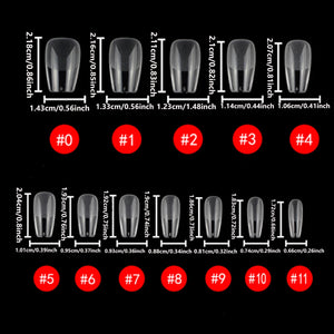120PCS- Semi-frosted short almond clear fake nails, whitening nail art set with removable fake nails for festivals, parties, dat