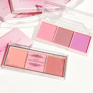 HISYI Three-Color Natural Blush – Matte & Long-Lasting