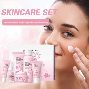 6pcs Sakura Face & Skin Care Set with Gift Box