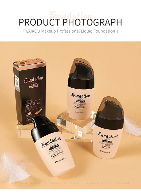 LAIKOU Liquid Foundation – Moisturizing & Long-Lasting