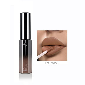 Pudaier Semi Matte Liquid Lipstick Lips Makeup Half Moisturizing Lip Gloss Makeup Cosmetics Moisturizer Lipgloss Make up Batom