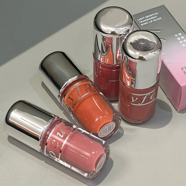 Light-Sensitive Lip Gloss, Long-Lasting Moisturizing and Not Easy to Come Off, Ultra-High Color Payoff, Autumn and Winter Liquid Lipstick, Lip Care, Women's Cosmetics, Valentine's Day, Christmas Gift