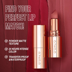 O.TWO.O Matte Long-Lasting Waterproof Lipstick