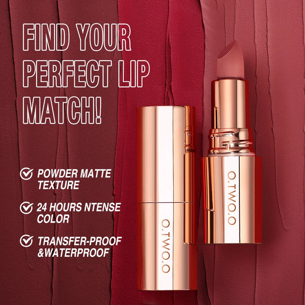 O.TWO.O Matte Long-Lasting Waterproof Lipstick
