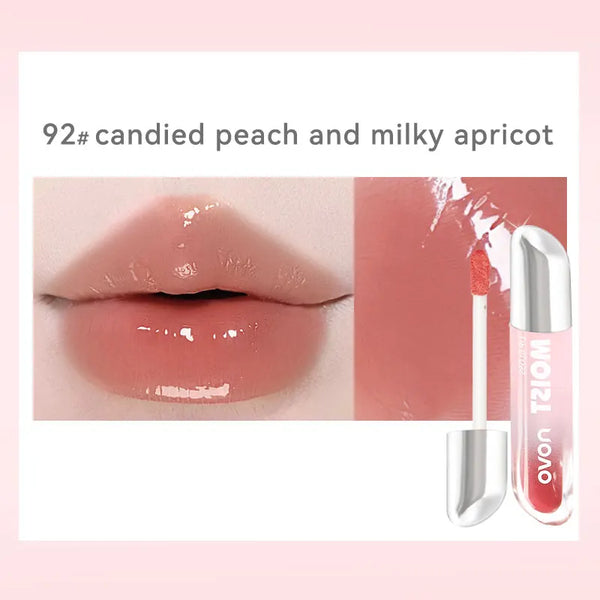 Long-lasting color lipstick, jelly texture lipstick, moisturizing, glossy lip balm, non-greasy, non-fading multi-color lipstick