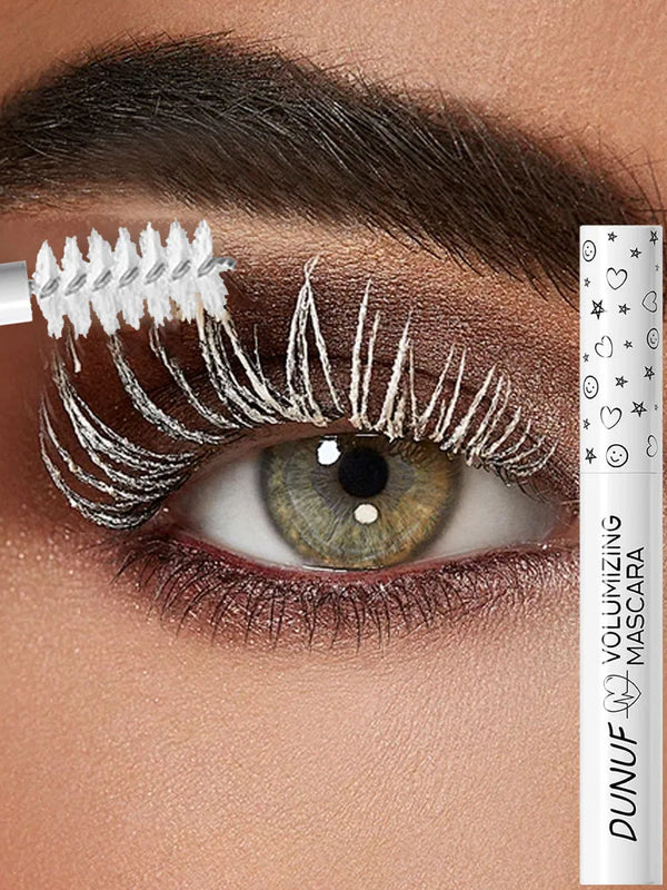 White Slender Curly Waterproof Mascara – Portable & Smudge-Proof