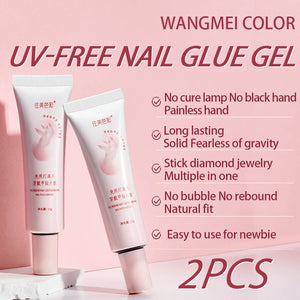 PERFECT COLOR,15ml,nail glue,nail stuff,press on nails,nail art,Quick Drying, Semi Solid, Long Lasting, No UV Light Needed