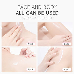 Laikou Sakura Moisturizer Sunscreen Cream Protector Facial Sun Block Spf50 Gel Isolation Lotion  Face Suncream