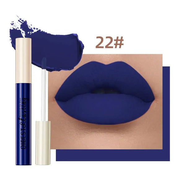 12-Color Waterproof Lipstick – Long-Lasting & Vivid