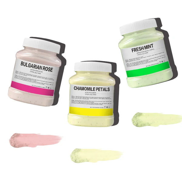 350g Hydrating 24K Gold Soft Mask Powder Rose Petal Crystal Jelly Mask Powder  Skin Care Dropshipping