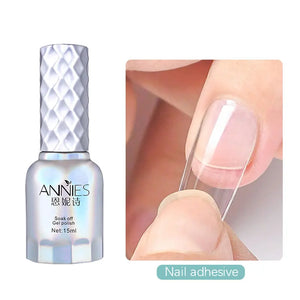 Strong Nail Glue for Acrylic Nail Tips-Fake, Brush On, Quick Dry, Easy Application Durable & Long-Lasting Fast Glue False Nails