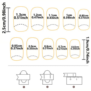 24pcs Coffin Shaped Fake Nails +1 Nail File +1 Jelly 24pcs Coffin Shaped Fake Nails +1 Nail File +1 Jelly