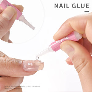 10/100Pcs Super Strong Nail Glue for Acrylic Nails Press On Nails Profession Nail Adhesive Bond Nail Tips Glue Long Lasting Glue