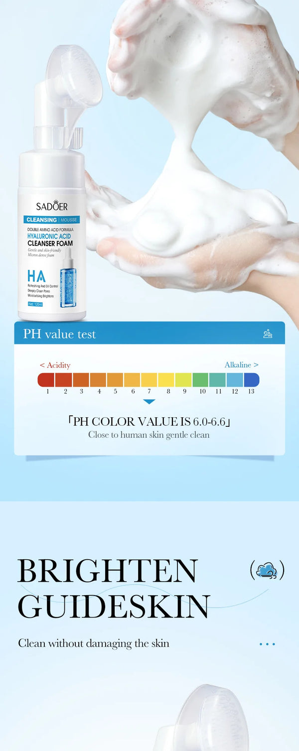 SAODER Q10 Vitamin C Facial Cleanser – Foaming Face Wash