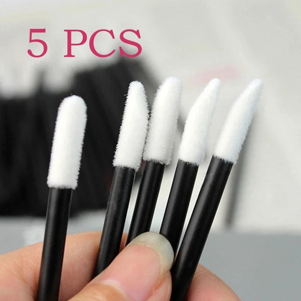 5/100 Pcs Lip Brush Eyelash Makeups Lip Glossy Microbrush Lash Extension Lipstick Set Cosmetic beauty Tools