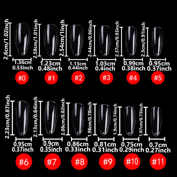 120PCS- Semi-frosted short almond clear fake nails, whitening nail art set with removable fake nails for festivals, parties, dat