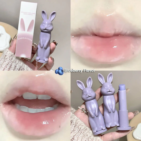 Cute Rabbit Color-Changing Moisturizing Lip Balm – 4 Shades